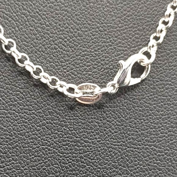 925 Sterling Silver Dumbbell Gym Necklace Workout Weightlifter Valentines Gift - Picture 1 of 6